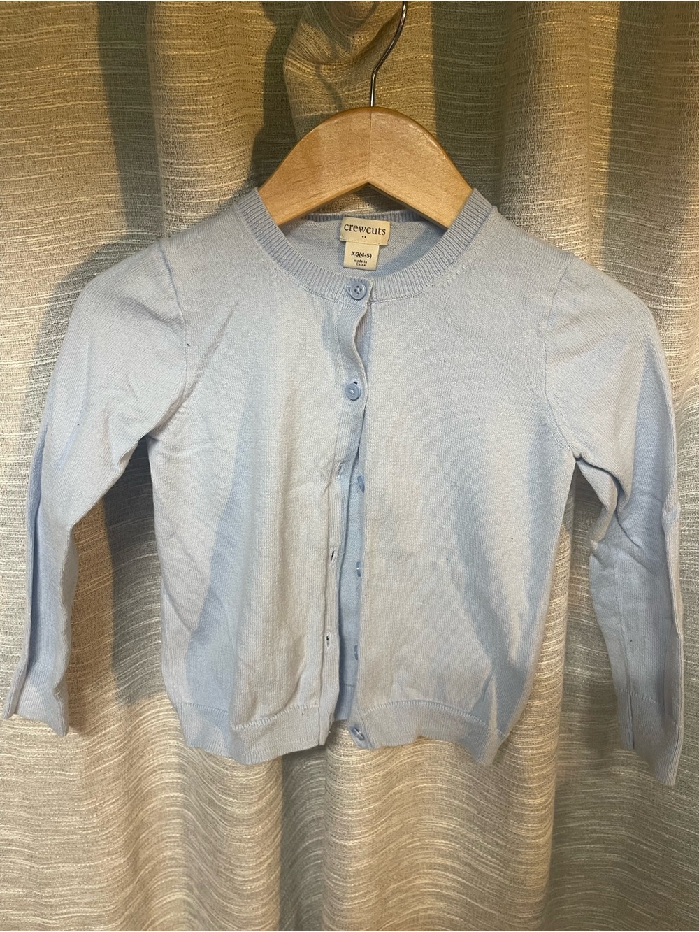Crewcuts Pale Blue Girls' Button-Front Cardigan